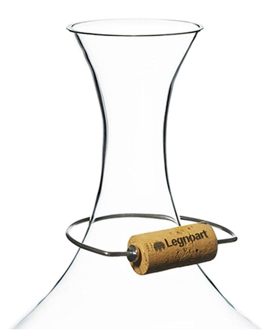 Legnoart Langhe Decanter Crystal & Oak, Dying Stand,Funnel,Cork Holder,Wooden Crate