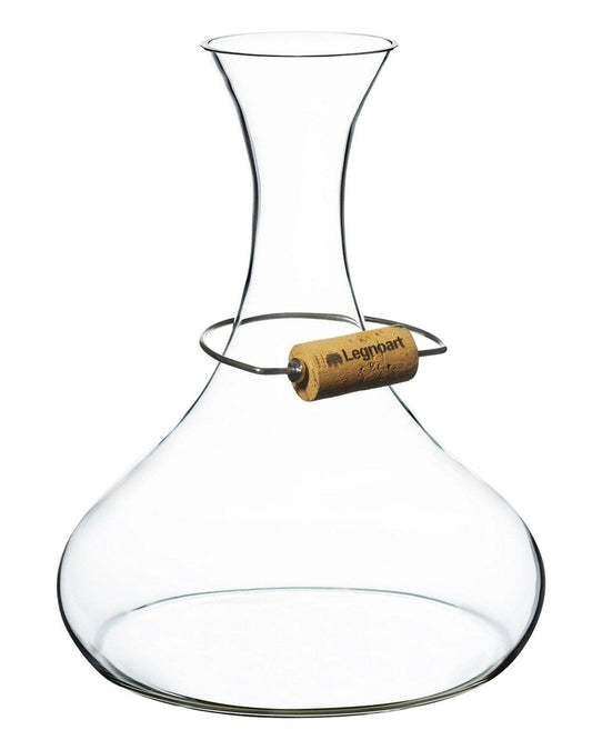 Legnoart Langhe Decanter Crystal & Oak, Dying Stand,Funnel,Cork Holder,Wooden Crate