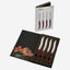 Legnoart Fassona Steak Knife Set 4 Pcs  Dark Wood Handle Sk-6