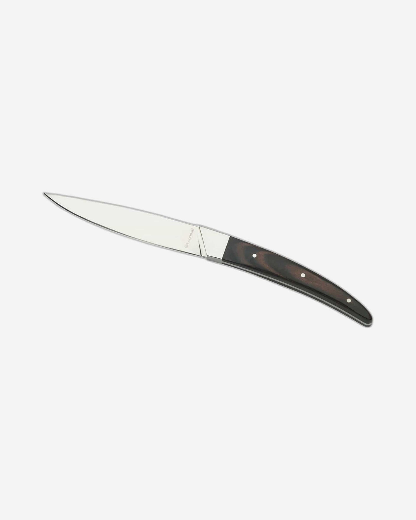 Legnoart Portehouse Set 4 Steak Knife  Stainless Steel Dark Handle Sk-7A