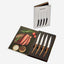 Legnoart Portehouse Set 4 Steak Knife  Stainless Steel Dark Handle Sk-7A