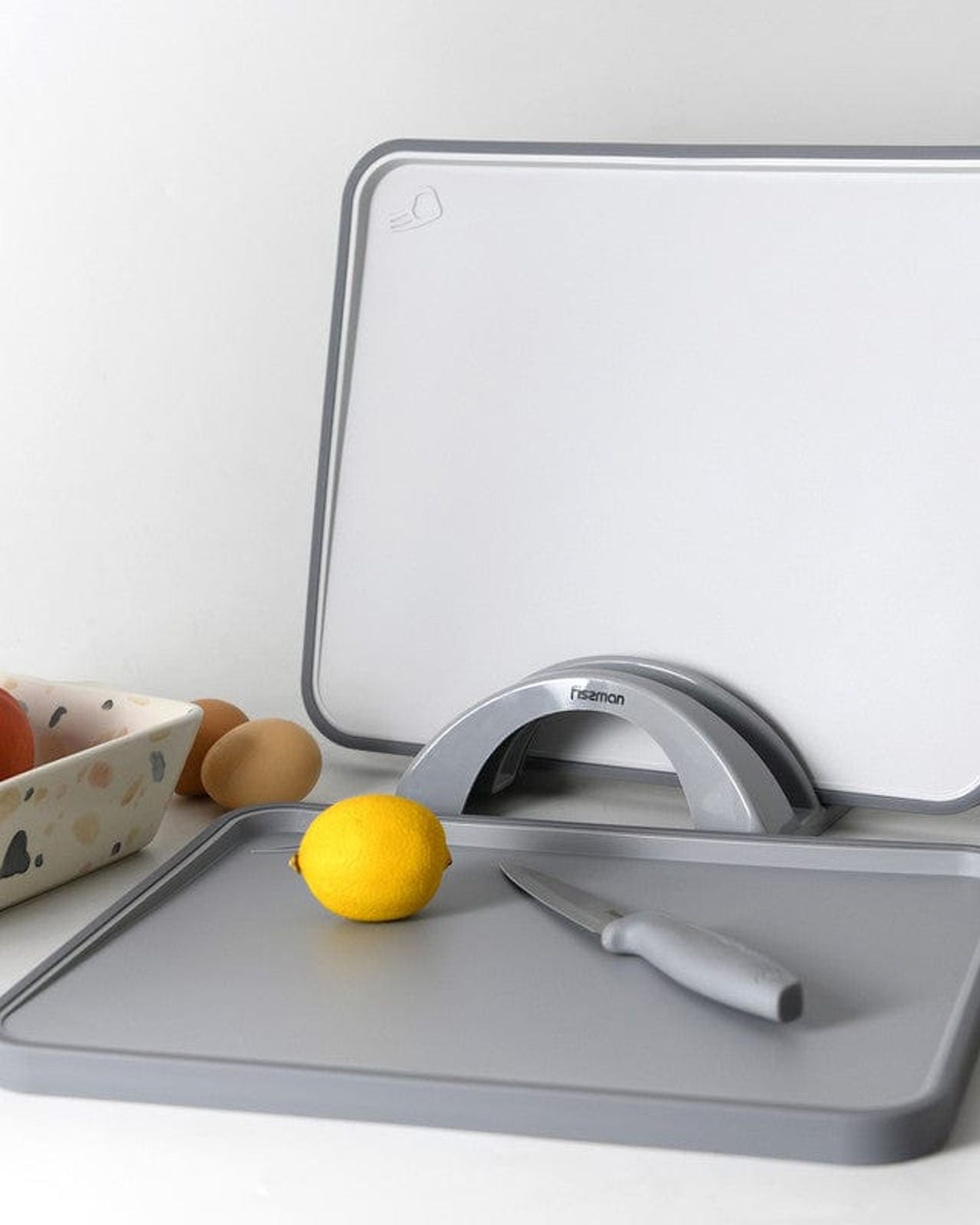 Fissman Chopping Boards /Tpr 2Pc Grey 34cm