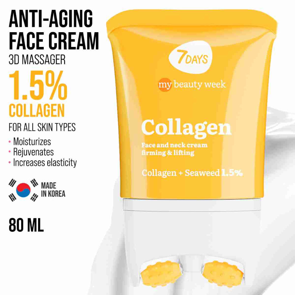 7DAYS Face Lift Cream with Collagen - Korean Skincare Face Moisturizer 80ml