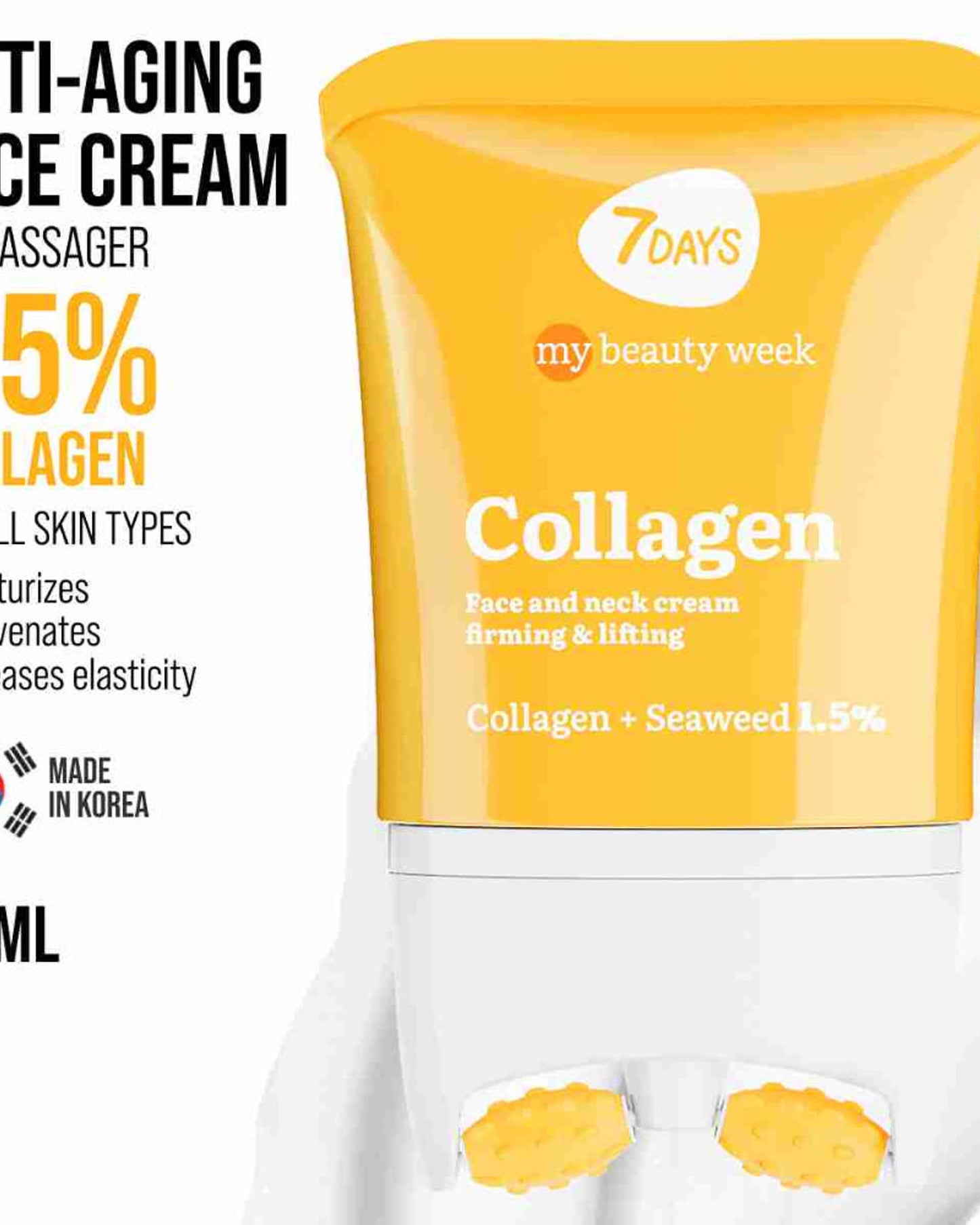 7DAYS Face Lift Cream with Collagen - Korean Skincare Face Moisturizer 80ml