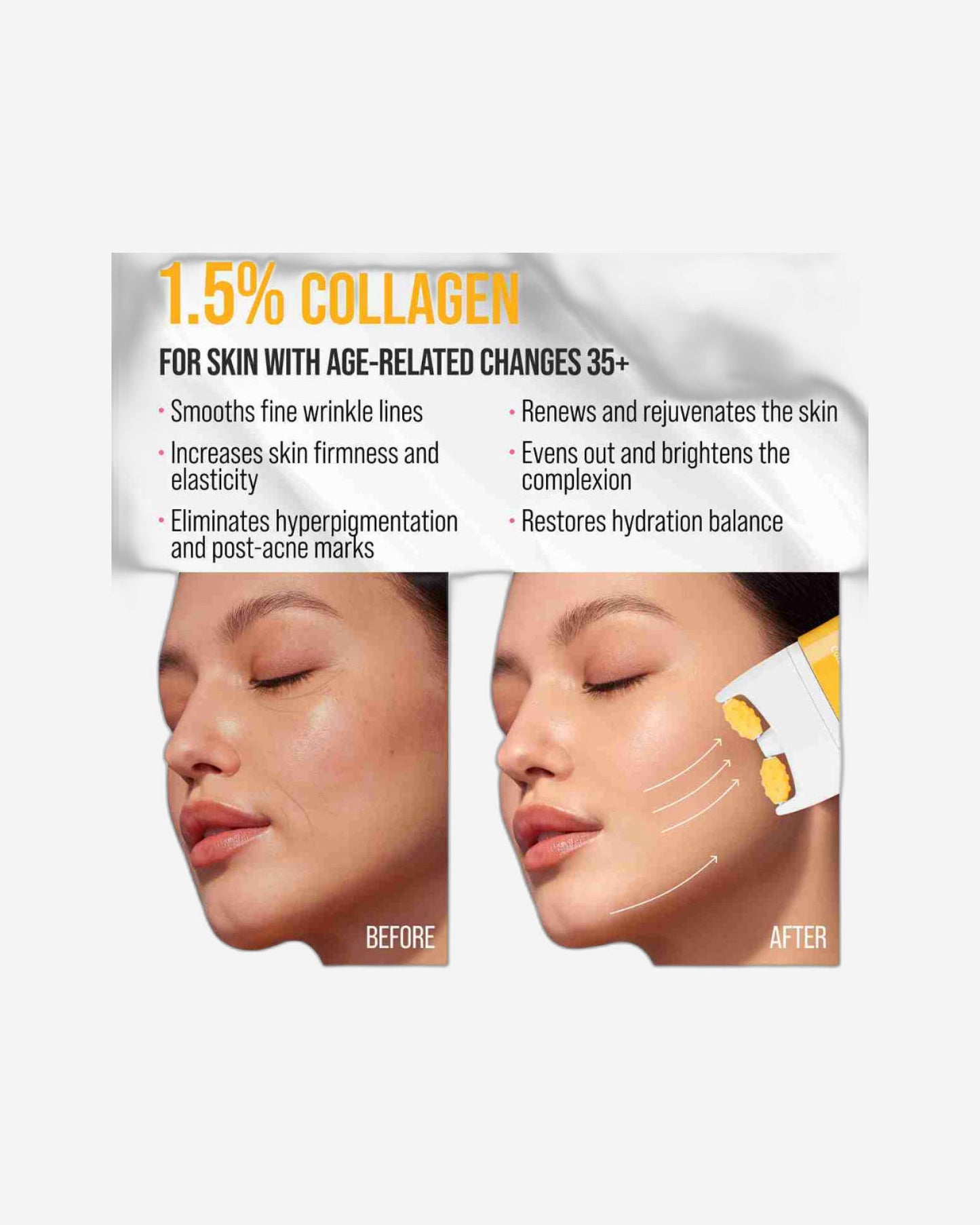 7DAYS Face Lift Cream with Collagen - Korean Skincare Face Moisturizer 80ml