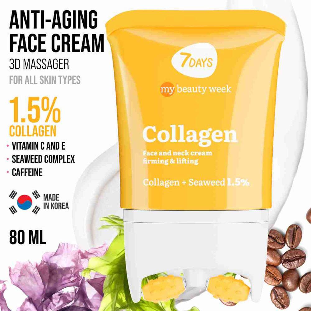 7DAYS Face Lift Cream with Collagen - Korean Skincare Face Moisturizer 80ml