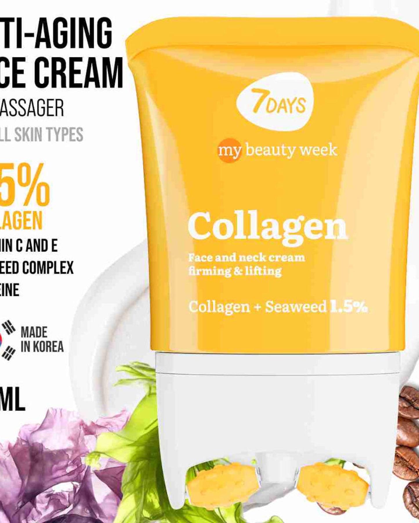 7DAYS Face Lift Cream with Collagen - Korean Skincare Face Moisturizer 80ml