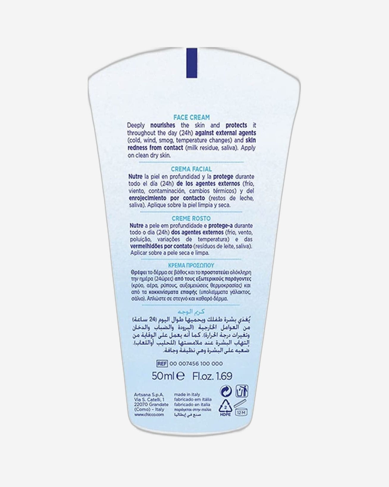 Chicco Natural Sensation Face Cream 0M+, 50 ml