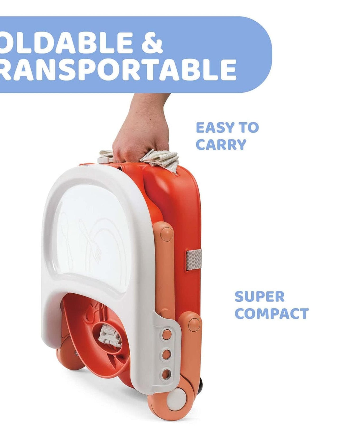 BOOSTER SEAT POCKET SNACK POPPY RED