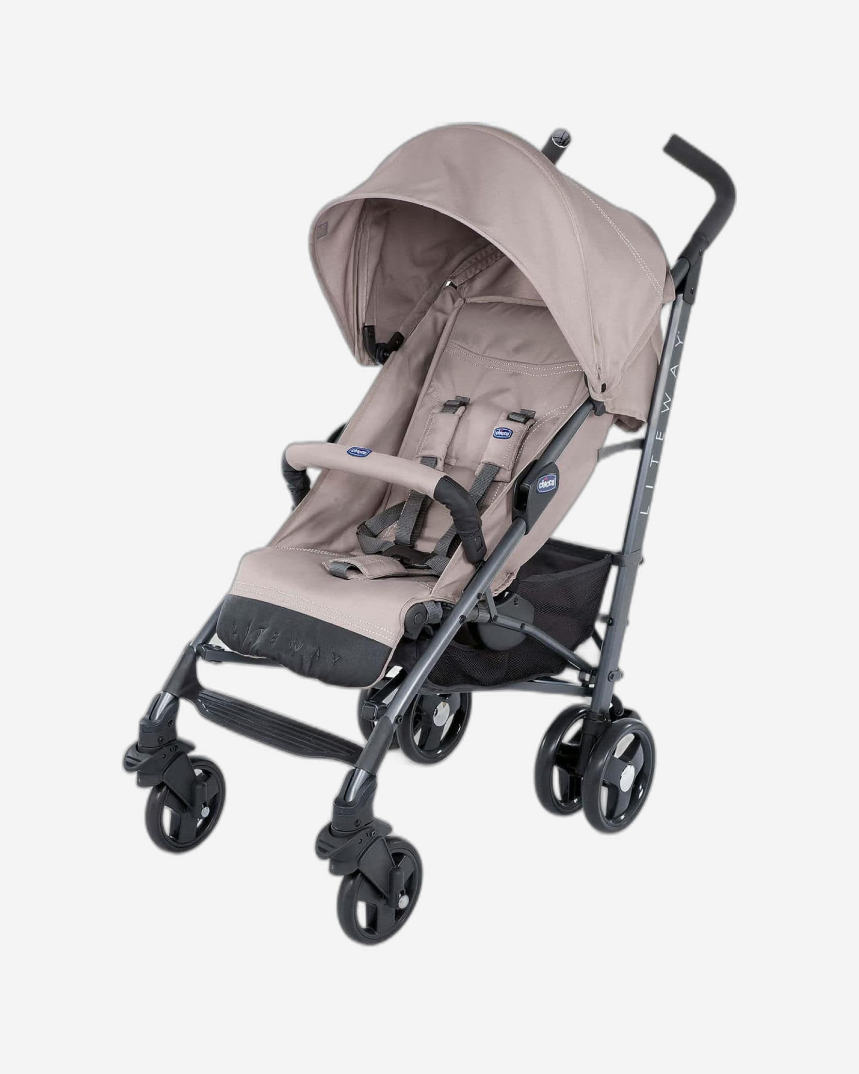 CHICCO LITEWAY 3 BASIC STROLLER WITH BUMPER BAR 0M-3Y DARK BEIGE