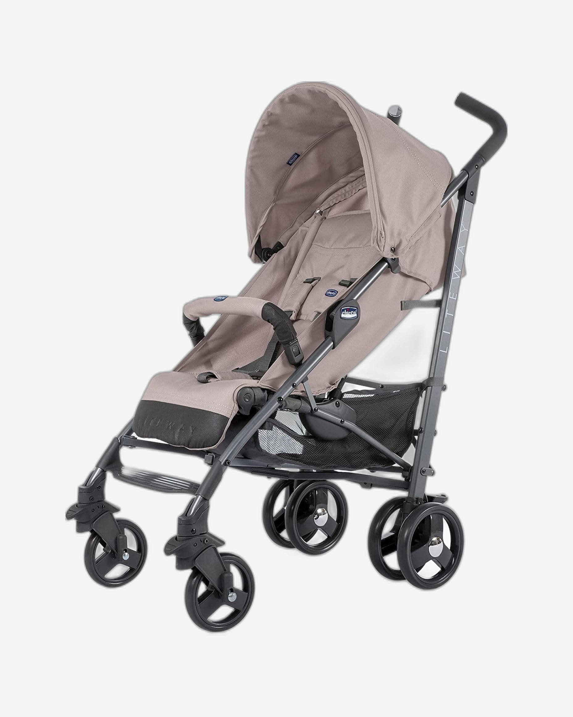 CHICCO LITEWAY 3 BASIC STROLLER WITH BUMPER BAR 0M-3Y DARK BEIGE