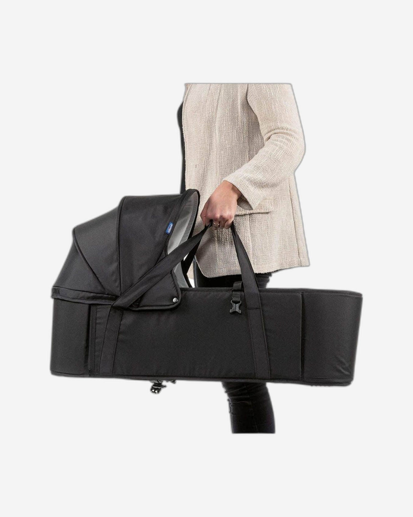 CHICCO SOFT CARRYCOT FOR MIINIMO AND GOODY STROLLER  JET BLACK