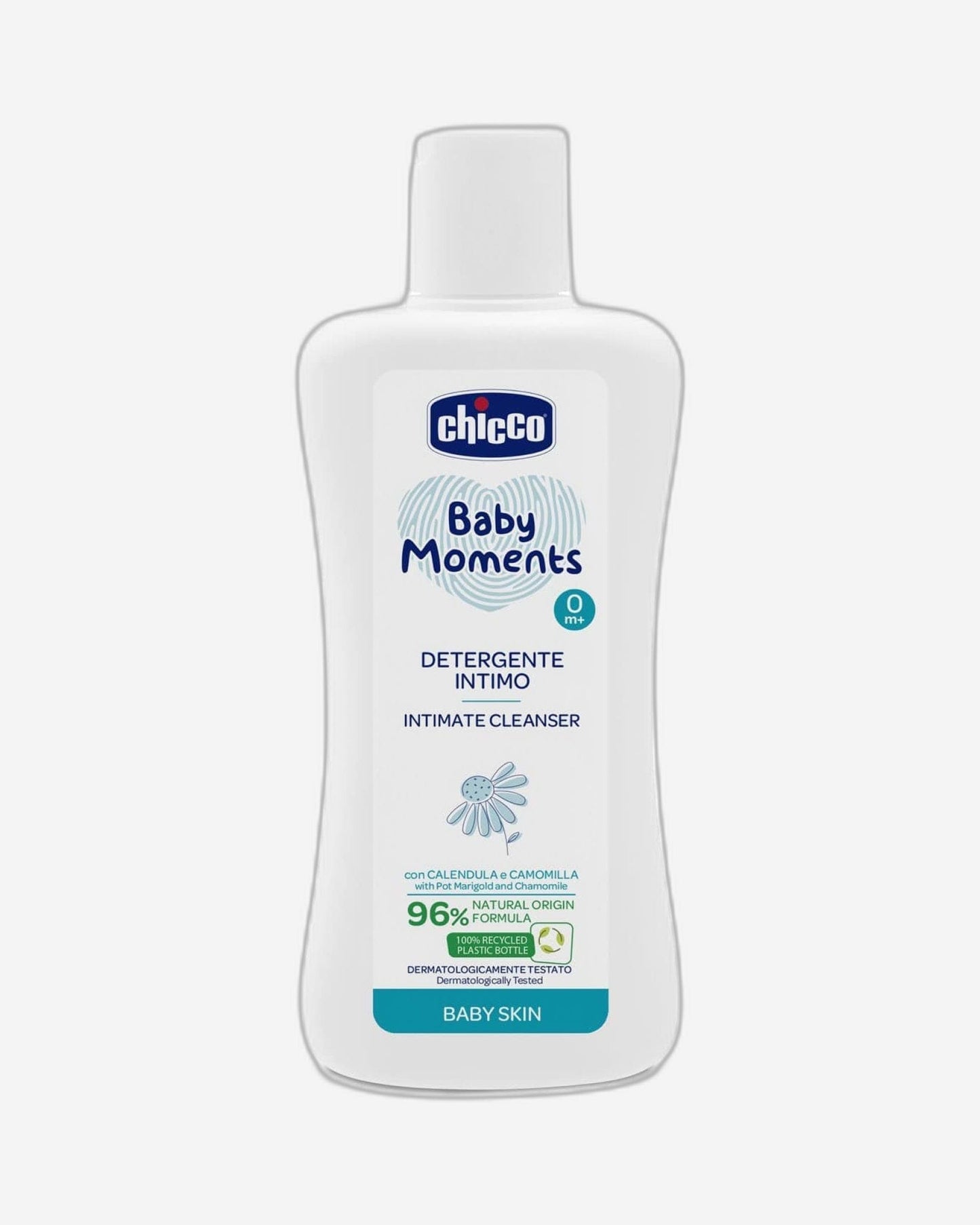 Chicco Baby Moments Intimate Cleanser For Baby Skin 0M+ 200Ml, Multicolor
