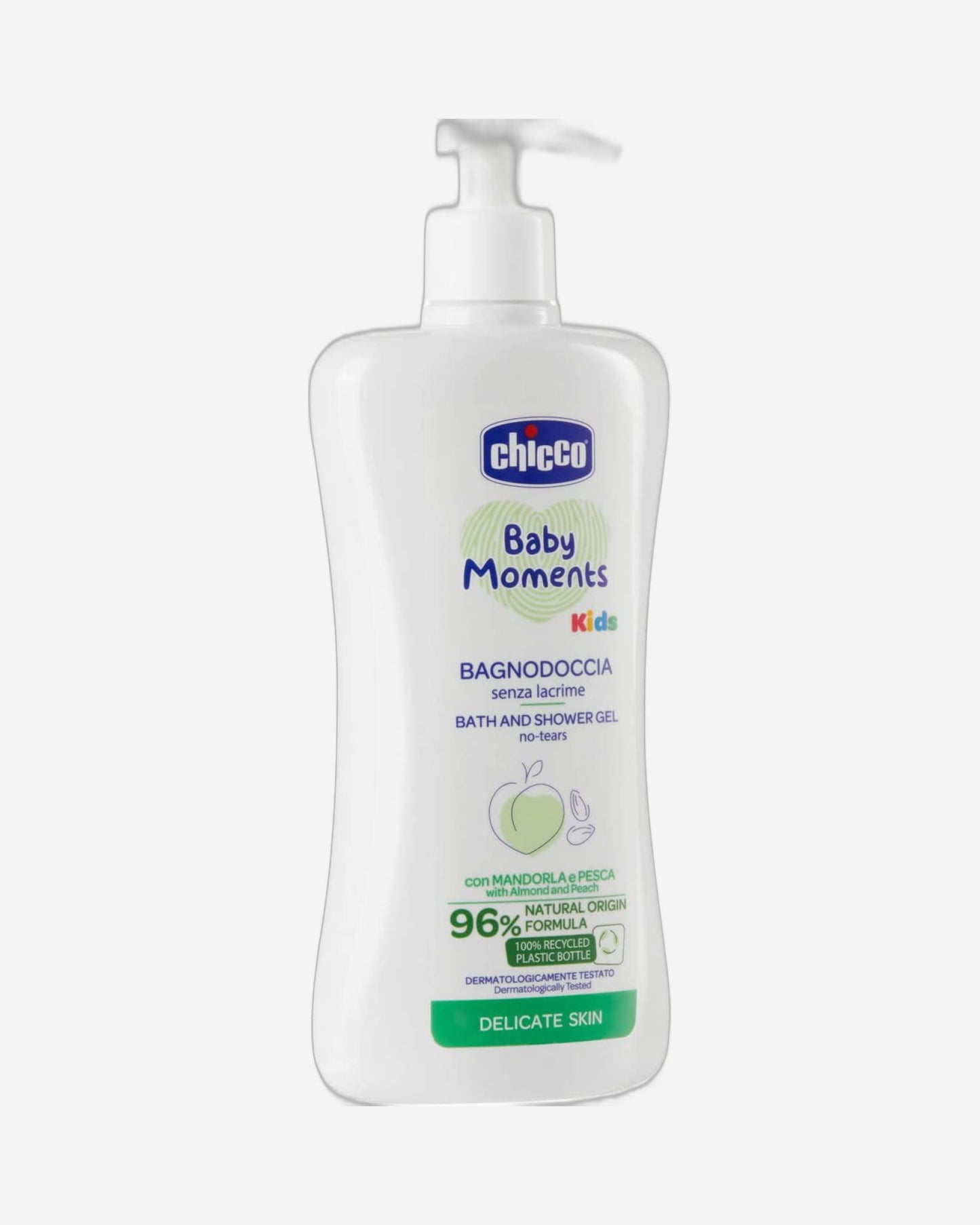 Chicco Baby Moments Bath and Shower Gel No Tears for Kids - 500mL