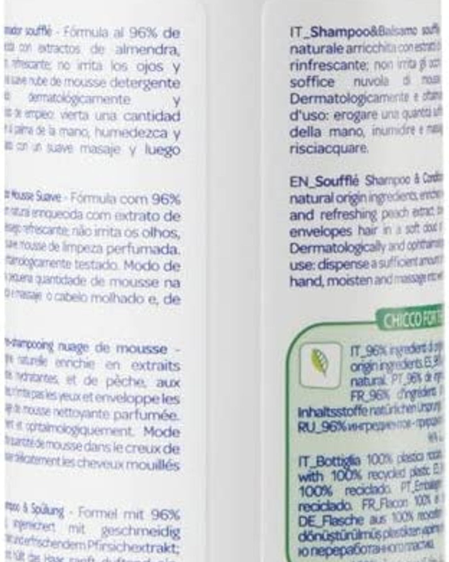 Chicco Baby Moments Soufflè Shampoo & Conditioner No Tears - 150mL