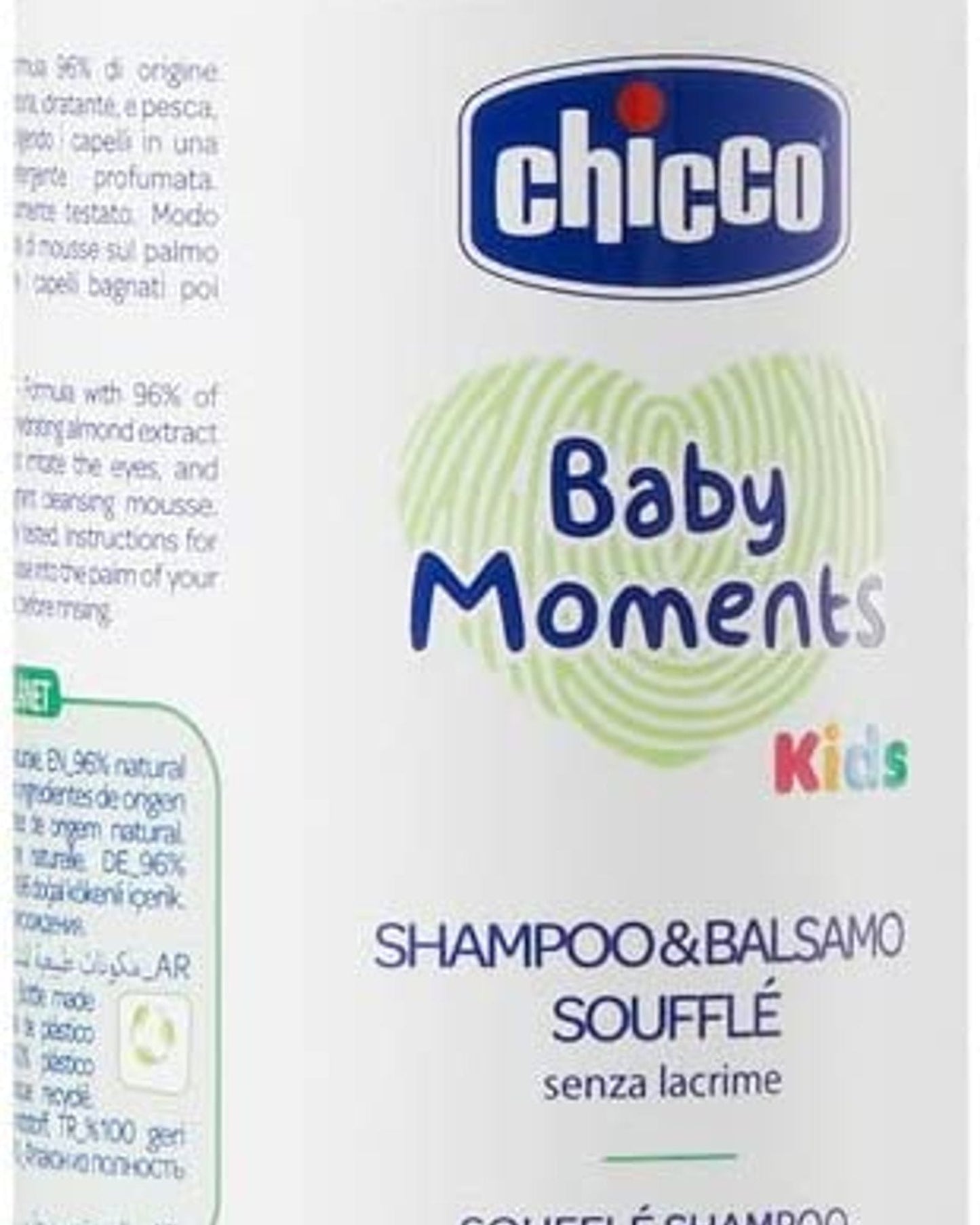 Chicco Baby Moments Soufflè Shampoo & Conditioner No Tears - 150mL