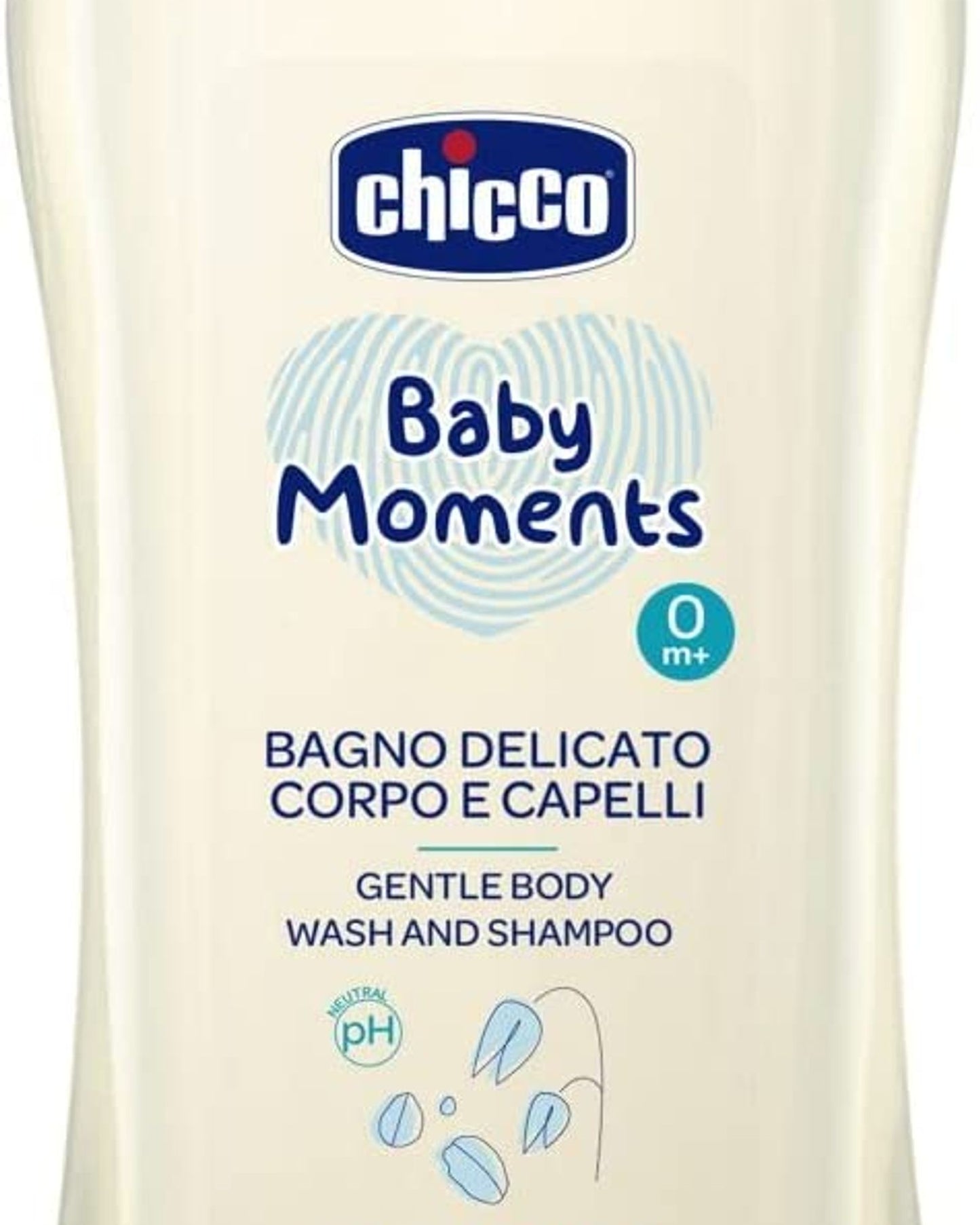 Chicco Baby Moments Gentle Body Wash and Shampoo - 200mL