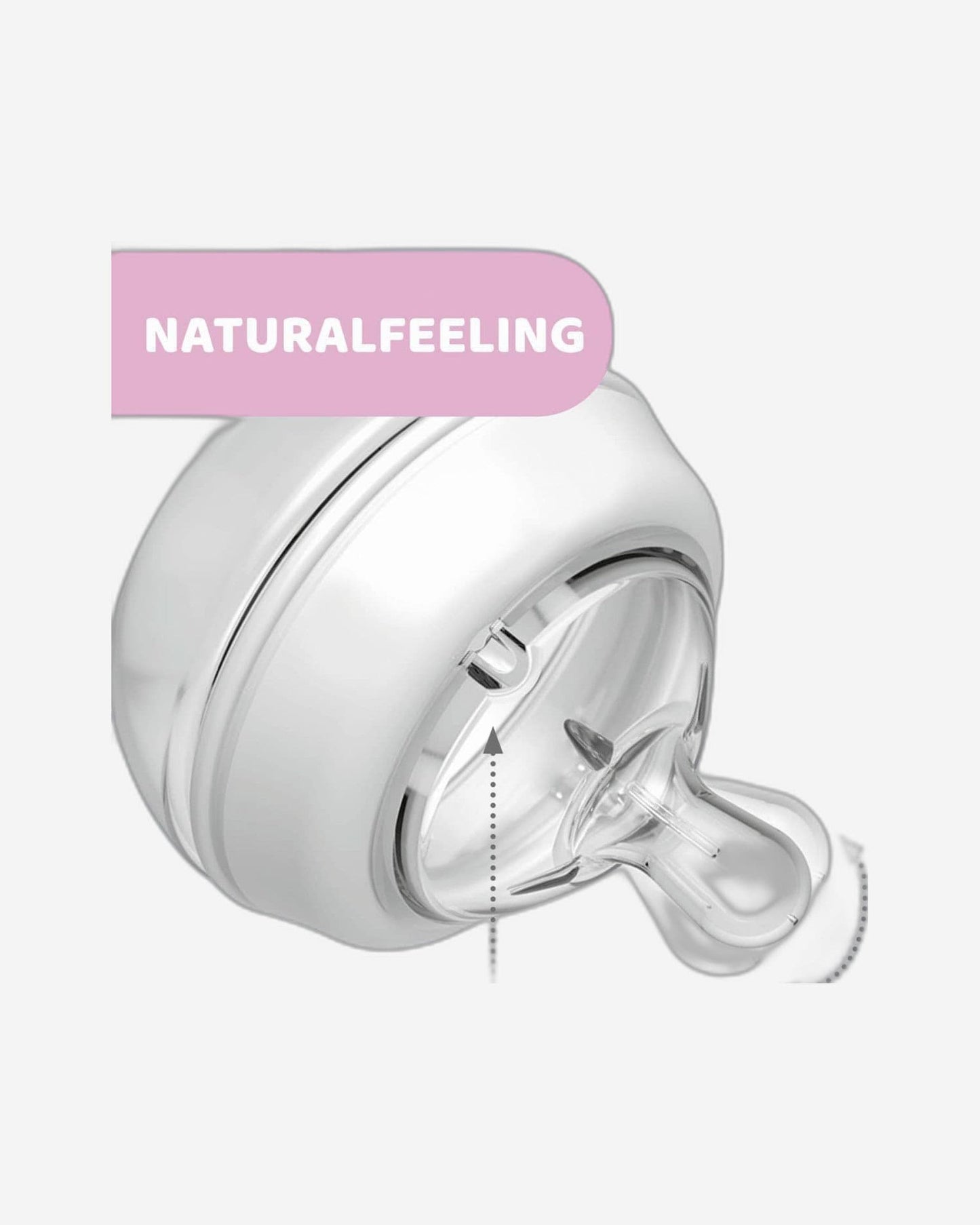 CHICCO NATURALFEELING BOTTLE 330ML FAST FLOW 6M+ SILICONE NEUTRAL