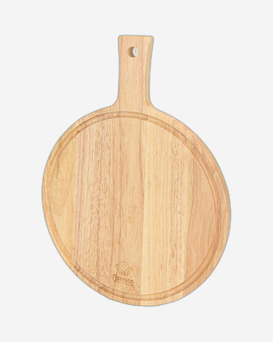 Fissman Cutting Board Rubber Wood with Handle 40cm