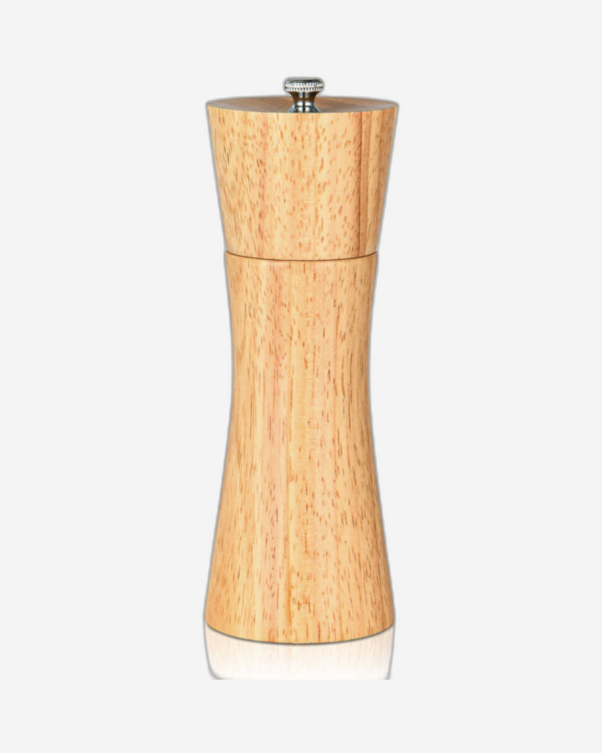 Fissman Salt and Pepper Mill Rook Shape Brown Wooden Style 16cm