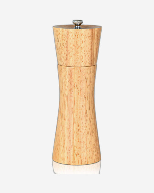 Fissman Salt and Pepper Mill Rook Shape Brown Wooden Style 16cm