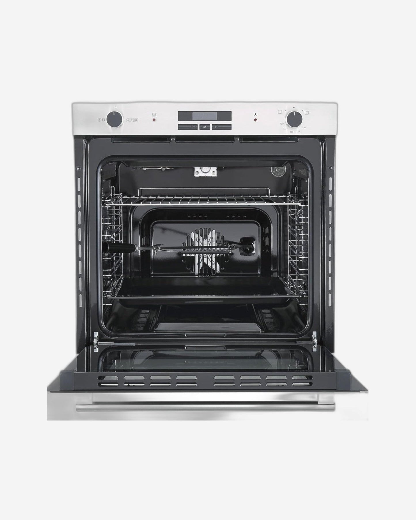 Hoover 60cm Built-in Gas Oven - 90L Capacity, Convection Fan, Rotisserie, Digital Timer, Touch Control, European Gas Valve, Triple Glass Layers, Includes Racks & Accessories - HGO-T6090-BBI