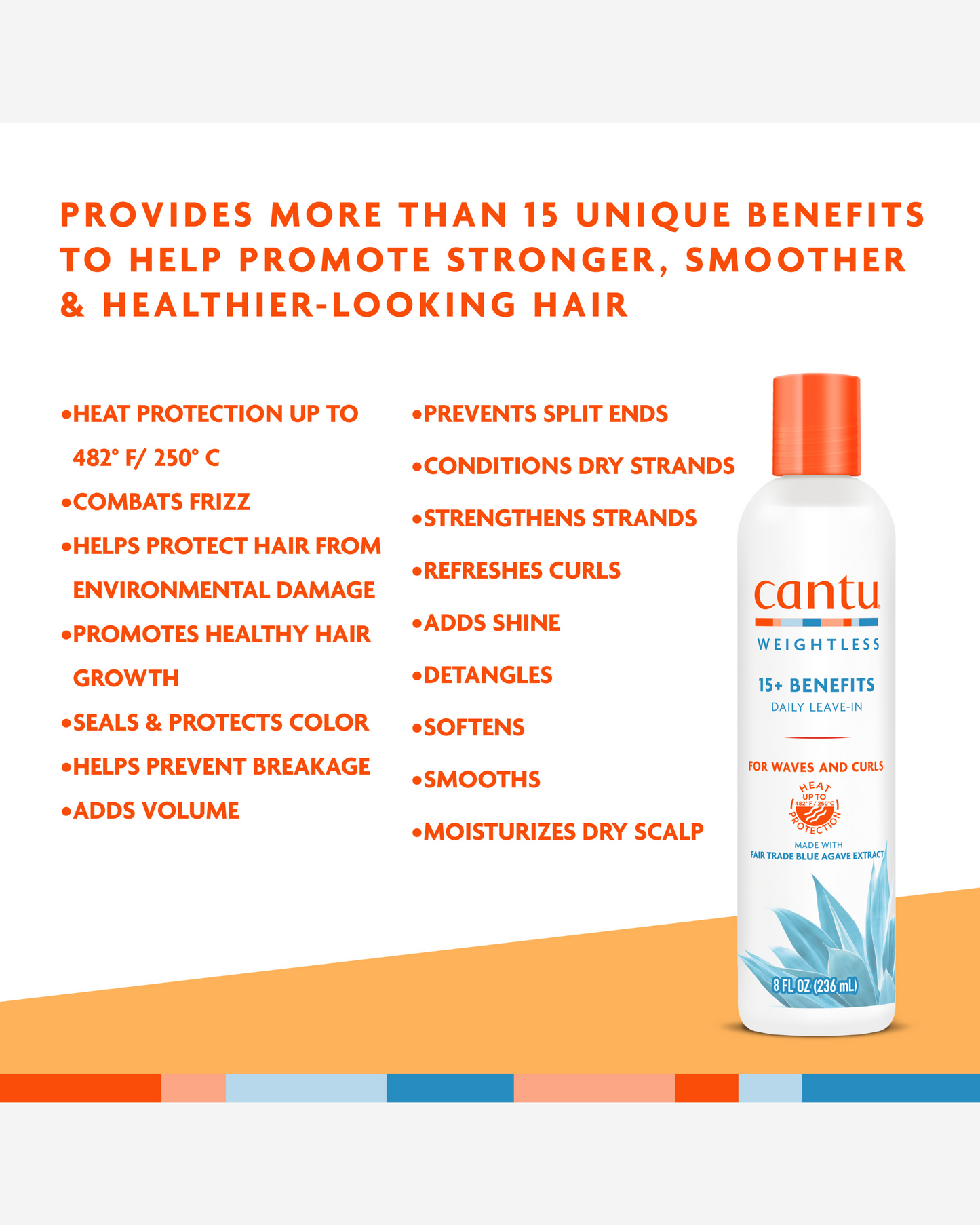 Cantu Weightless Daily Leave In 236Ml