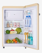 Hoover 123L Retro Style Single Door Refrigerator