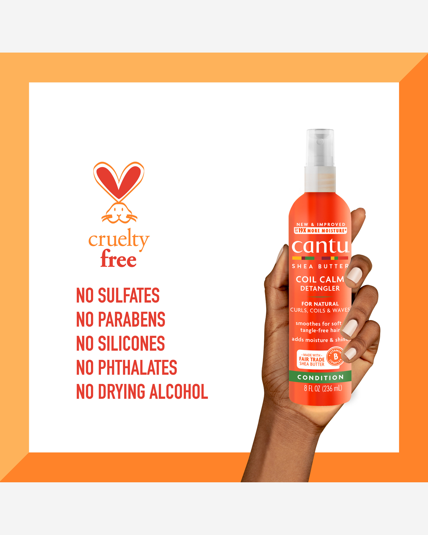 Cantu 8oz Coil Calm Detangler  236ml