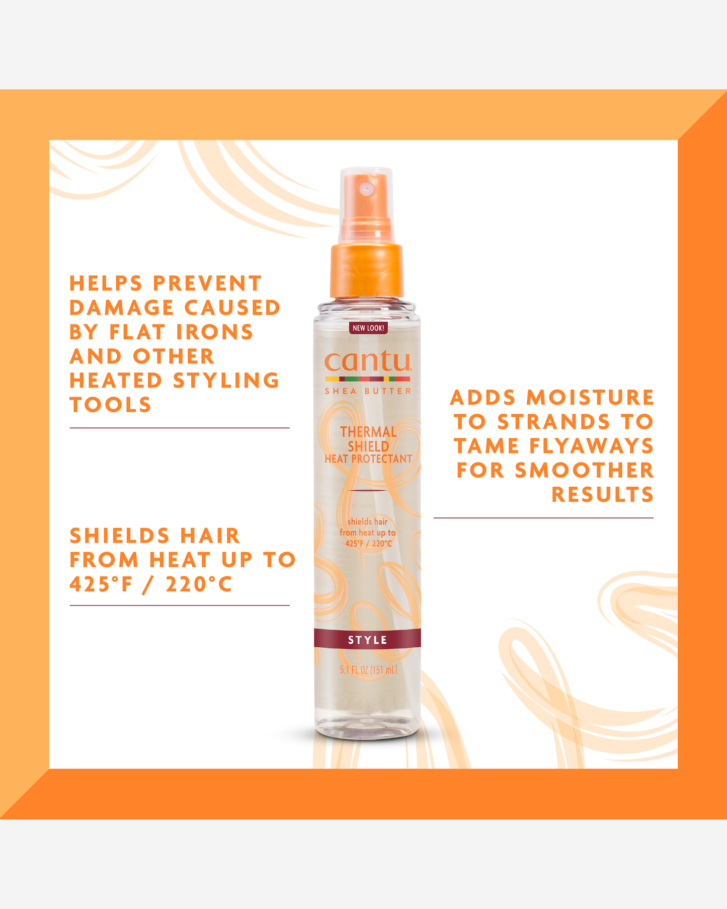 Cantu 5.10oz Thermal Shieldheat Protect  151ml