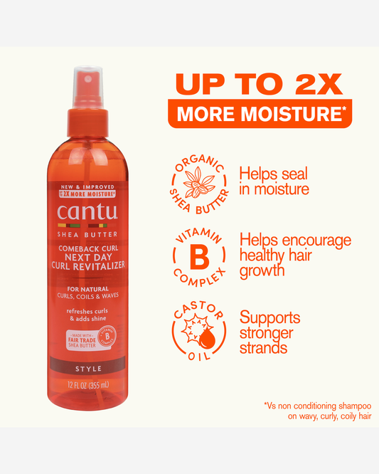 Cantu Comeback Curl Next Day Curl Revitalizer 355ml