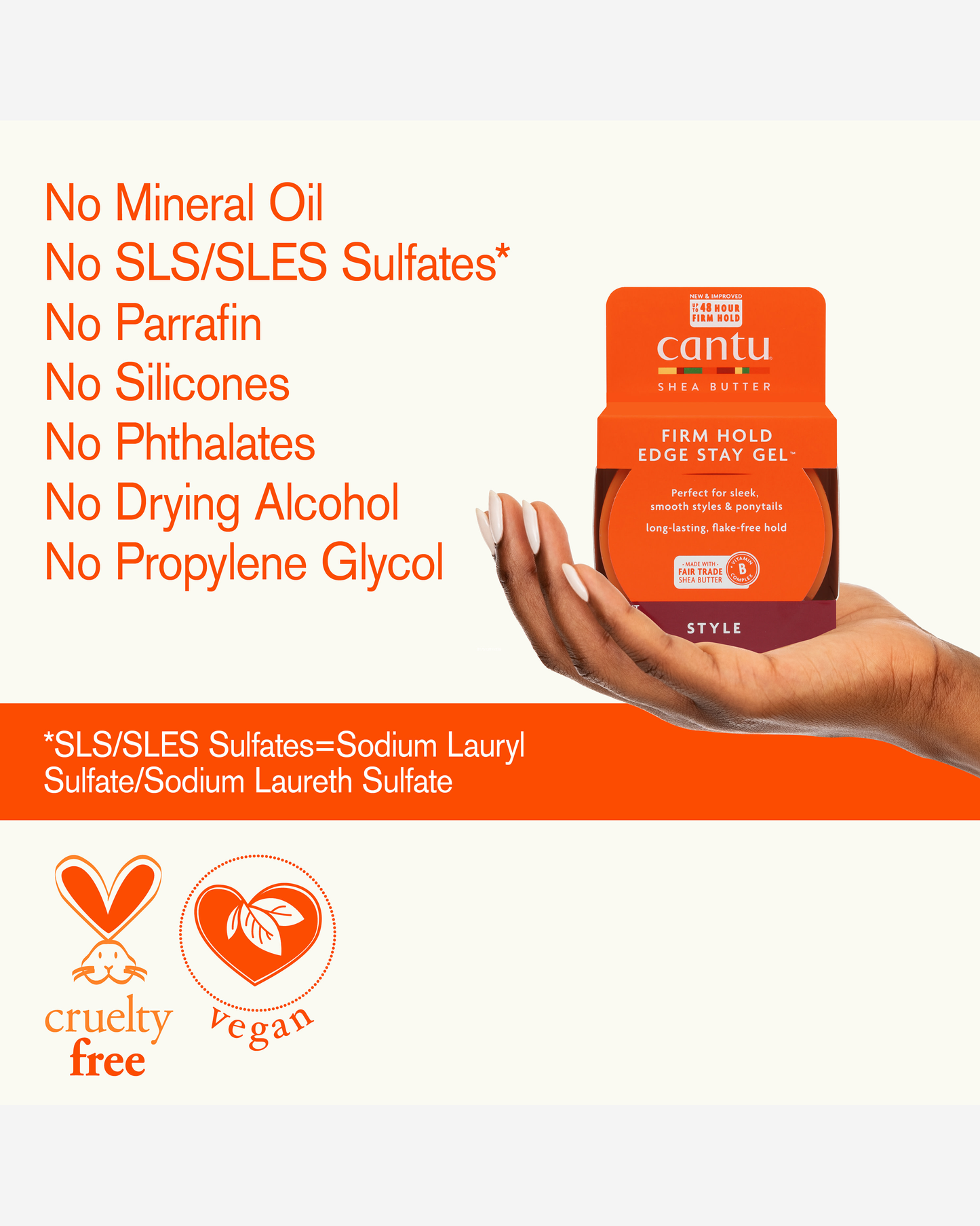 Cantu Natural Edge Stay Gel 64g