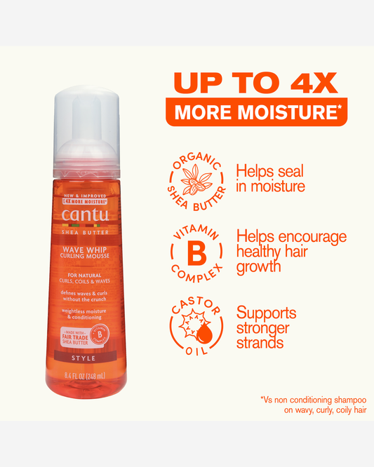 Cantu Wave Whip Curling Mousse 248ml