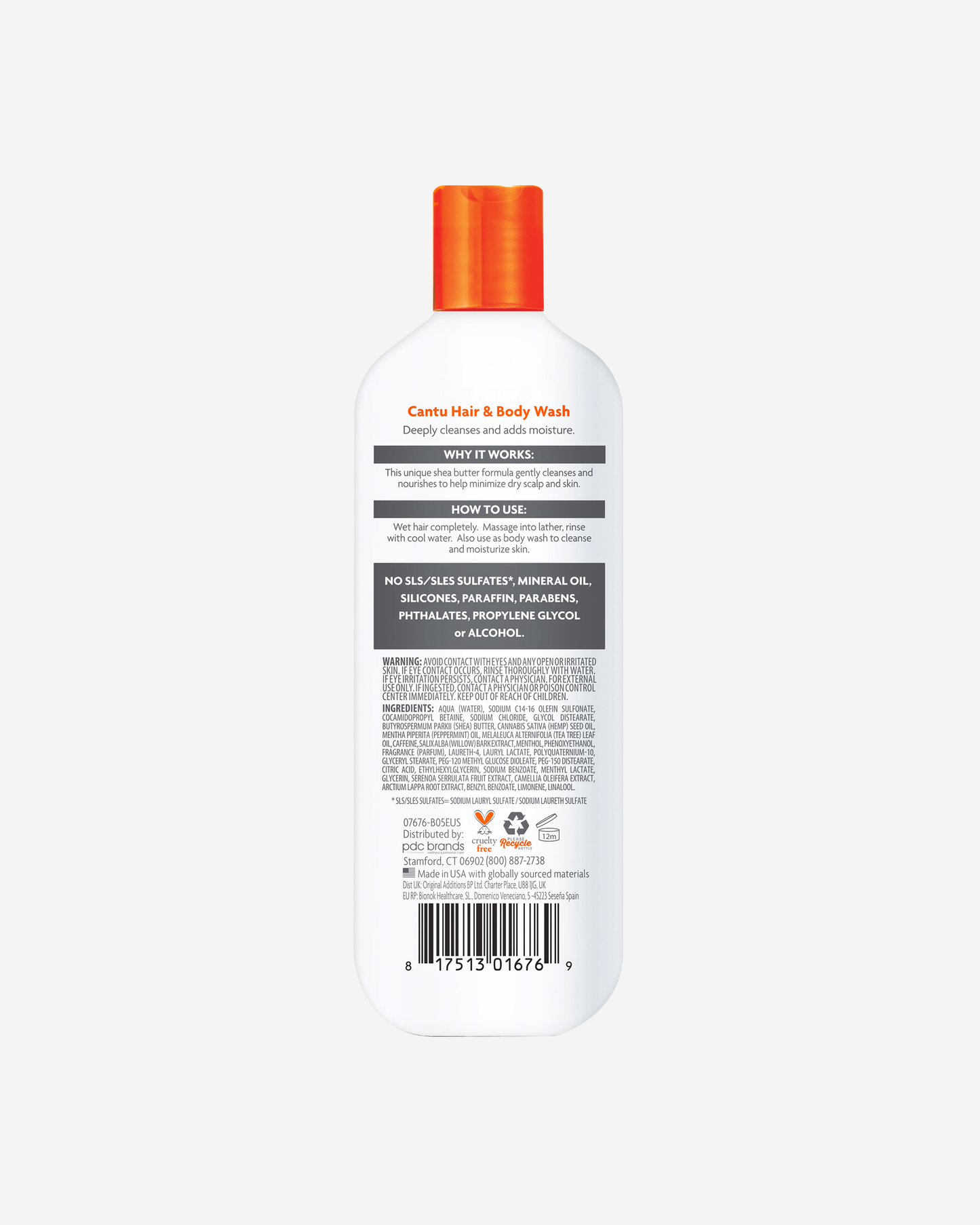 Cantu Mens 3 In 1 Shampoo/Conditioner/Bodywash 400ml