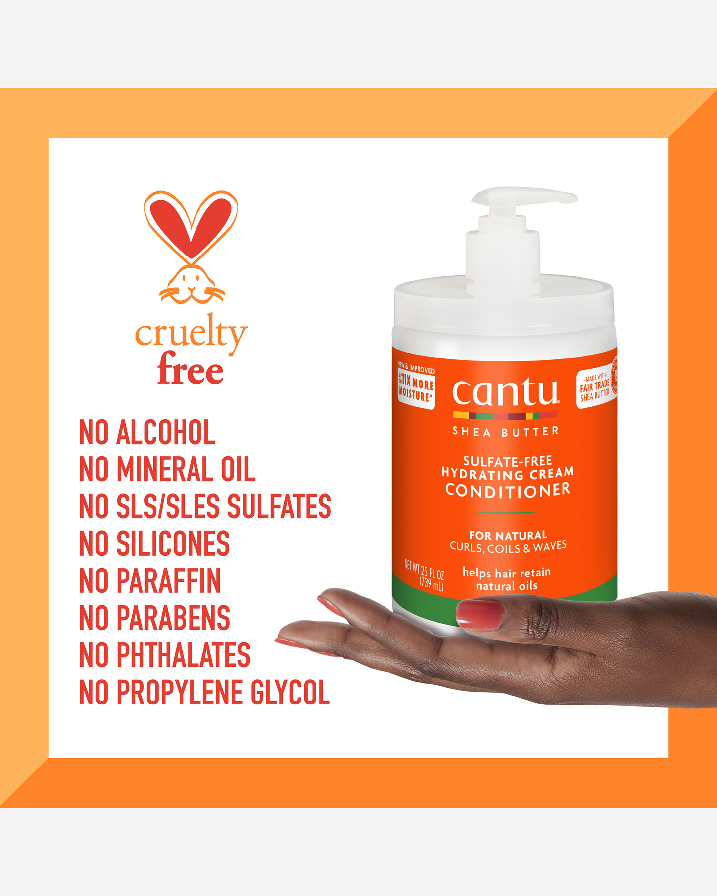 Cantu Sulfate Free Conditioner 25oz Salon Size 709g