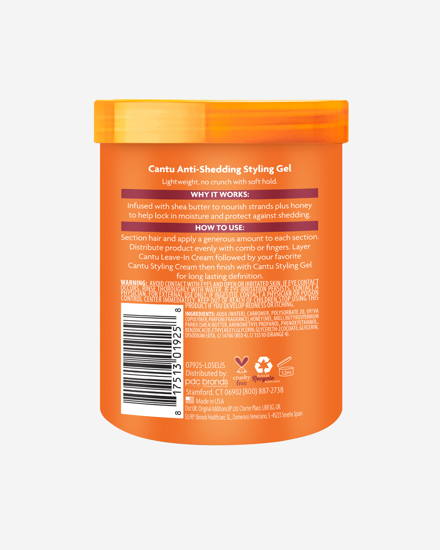 Cantu Anti-Shedding Styling Gel 517.4g
