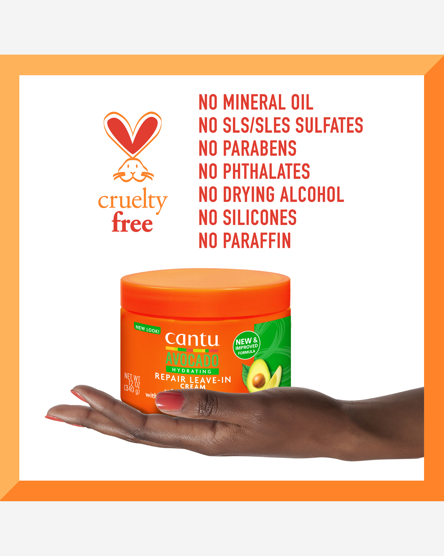 Cantu Avocado Hydrating Repair Leave In 340g