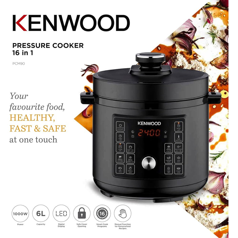 Kenwood Multicooker 6L Black - PCM90.00BK