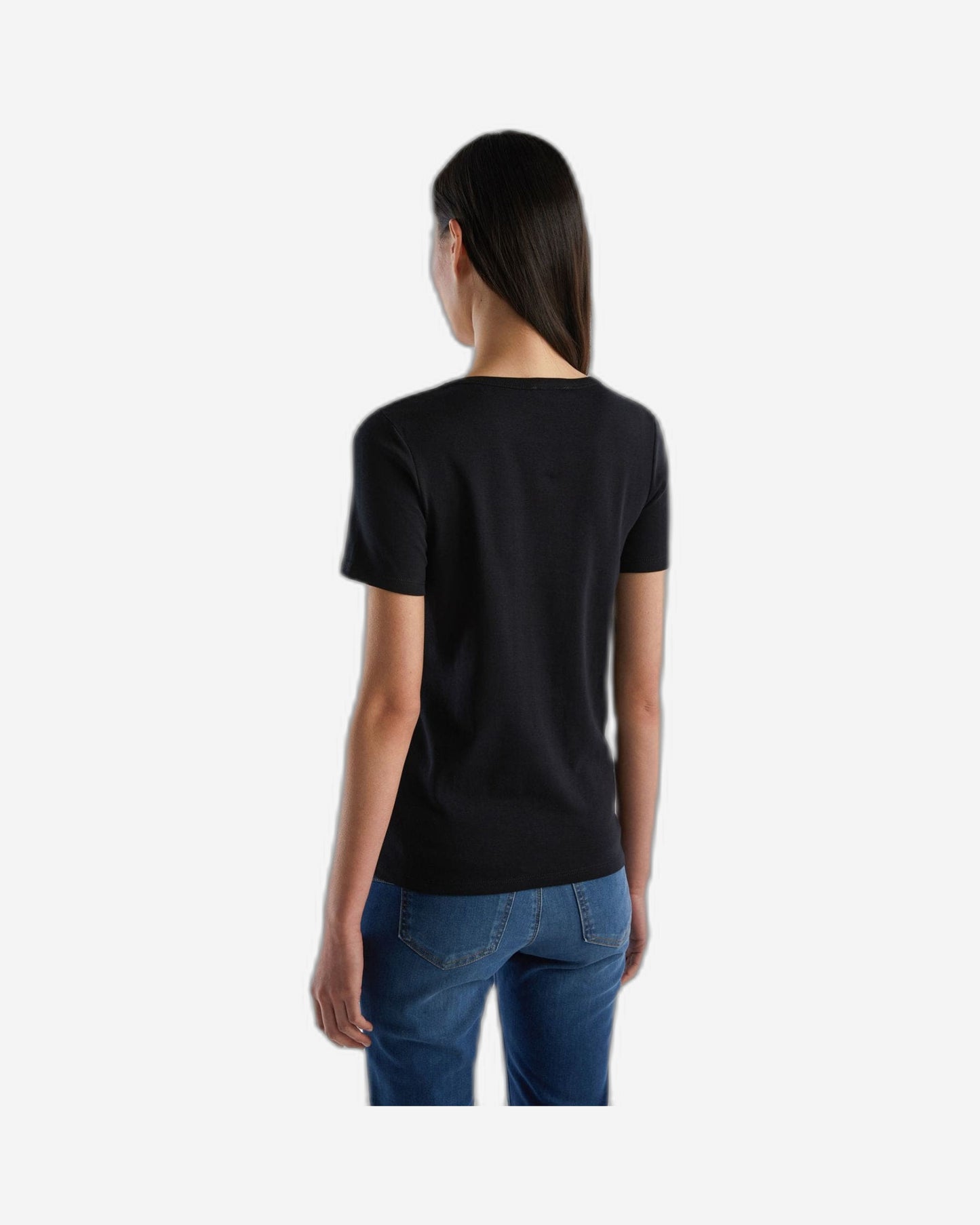 T-shirt in 100% cotton with glitter print logo