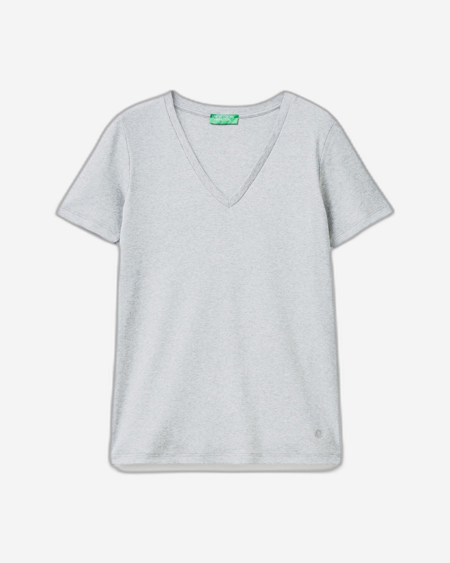 Pure cotton t-shirt with V-neck