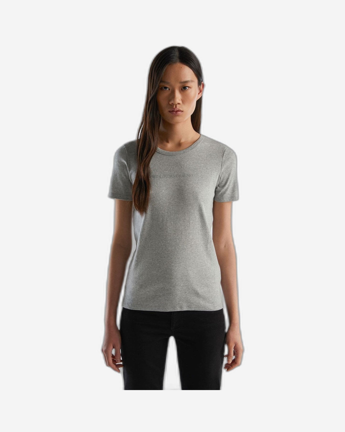 T-shirt in 100% cotton with glitter print logo