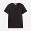 Pure cotton t-shirt with V-neck