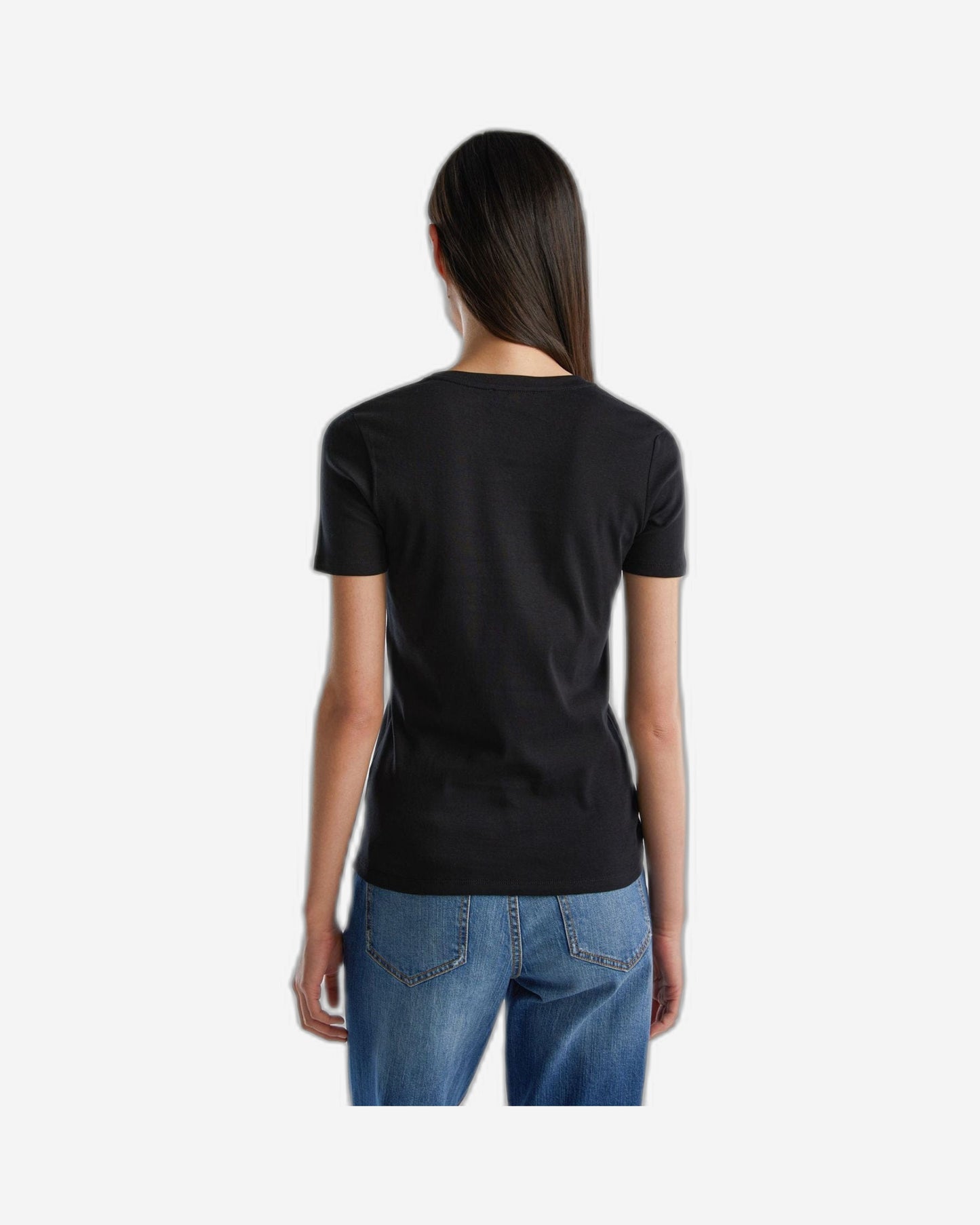 Pure cotton t-shirt with V-neck