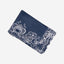 Paramount Midnight Blue Satin With White Embroidery Tablecloth