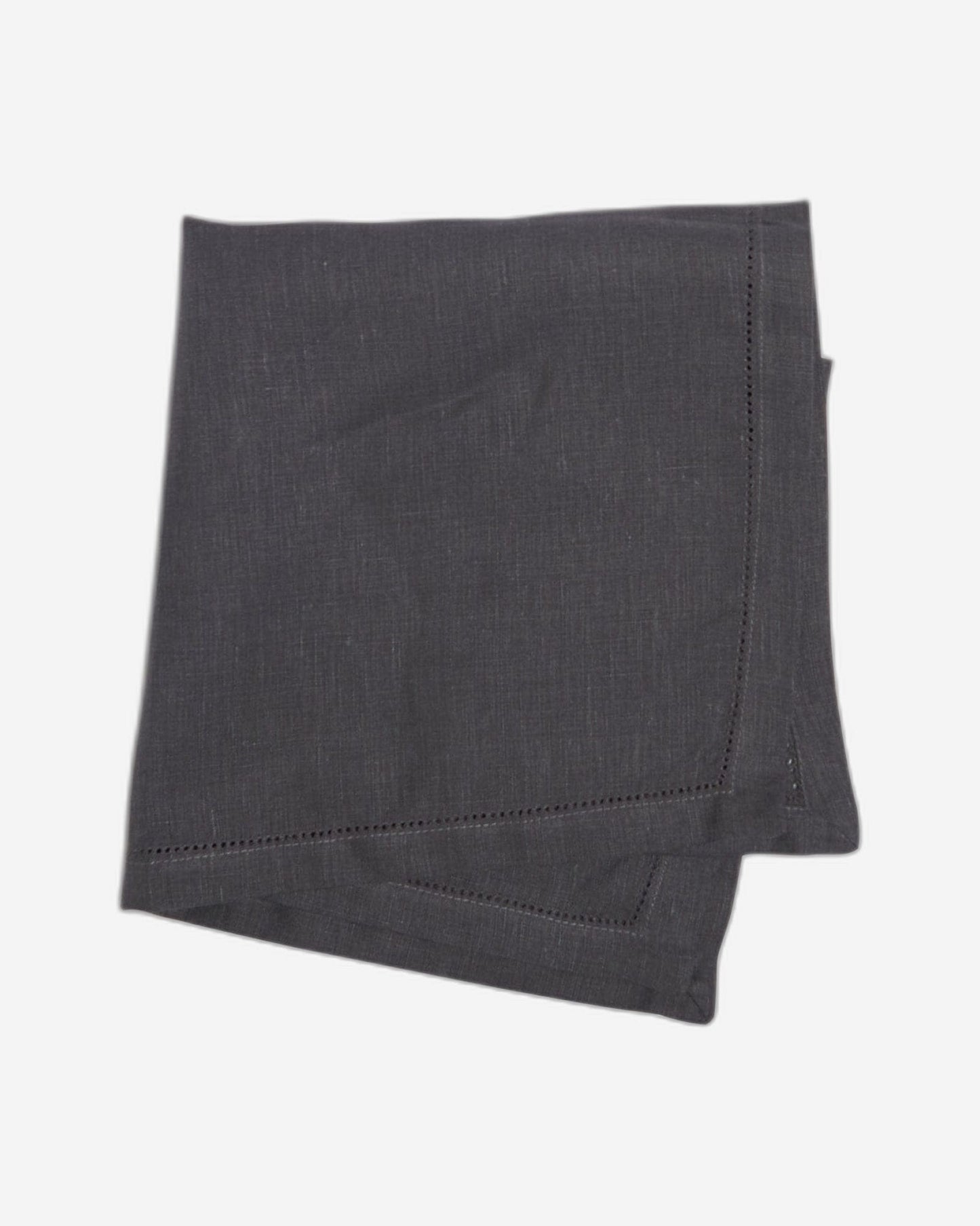 Paramount Grey 100% Linen Napkin With Hemstitch