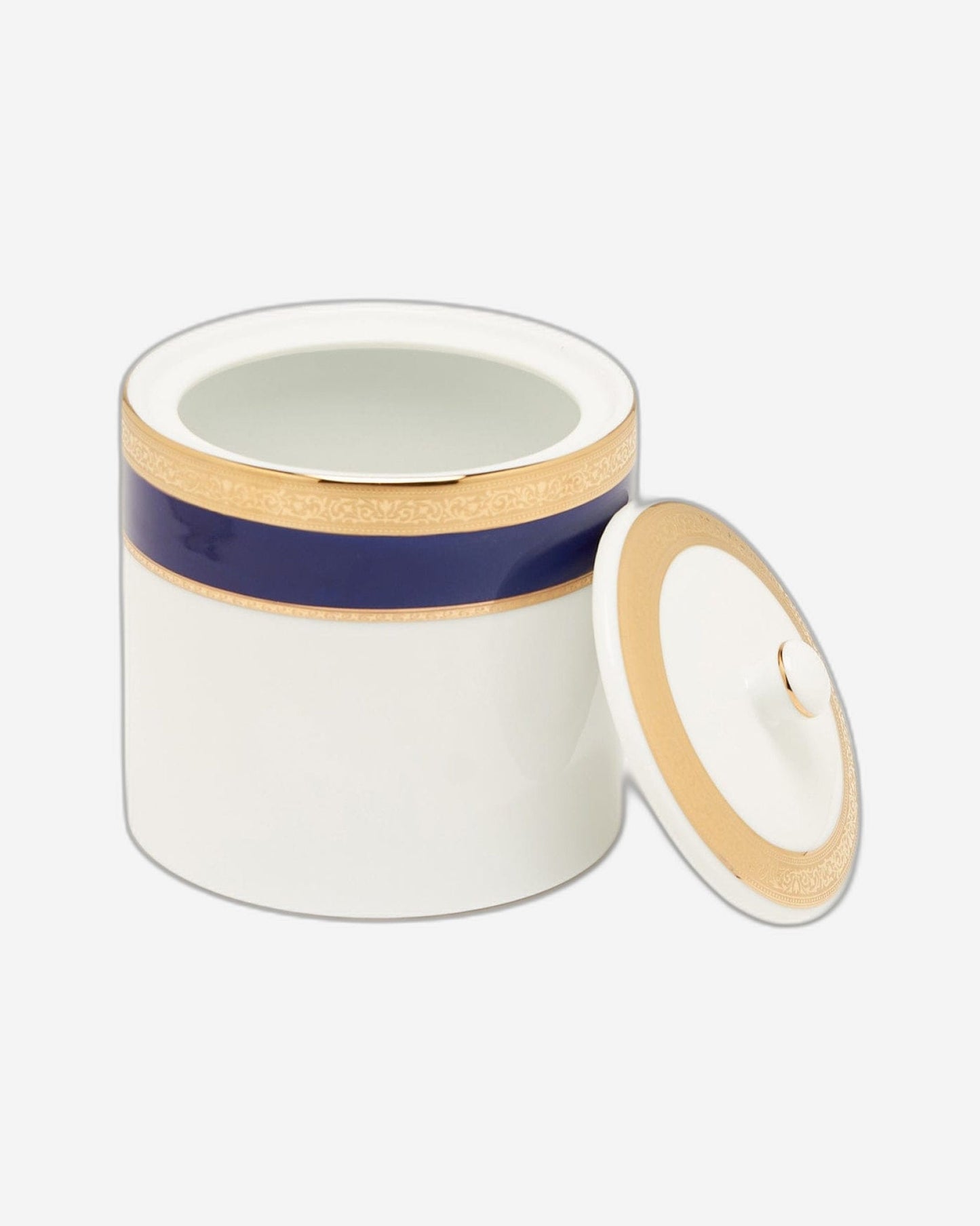 Dankotuwa Lid Jar Small Victorian Gold Cobalt