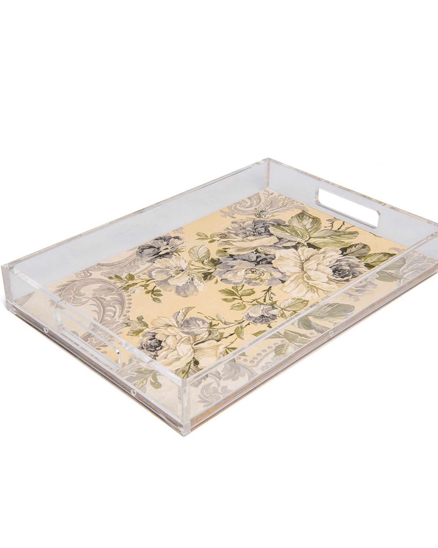 Sezzatini Alfreda Gold Wooden Plexi Tray