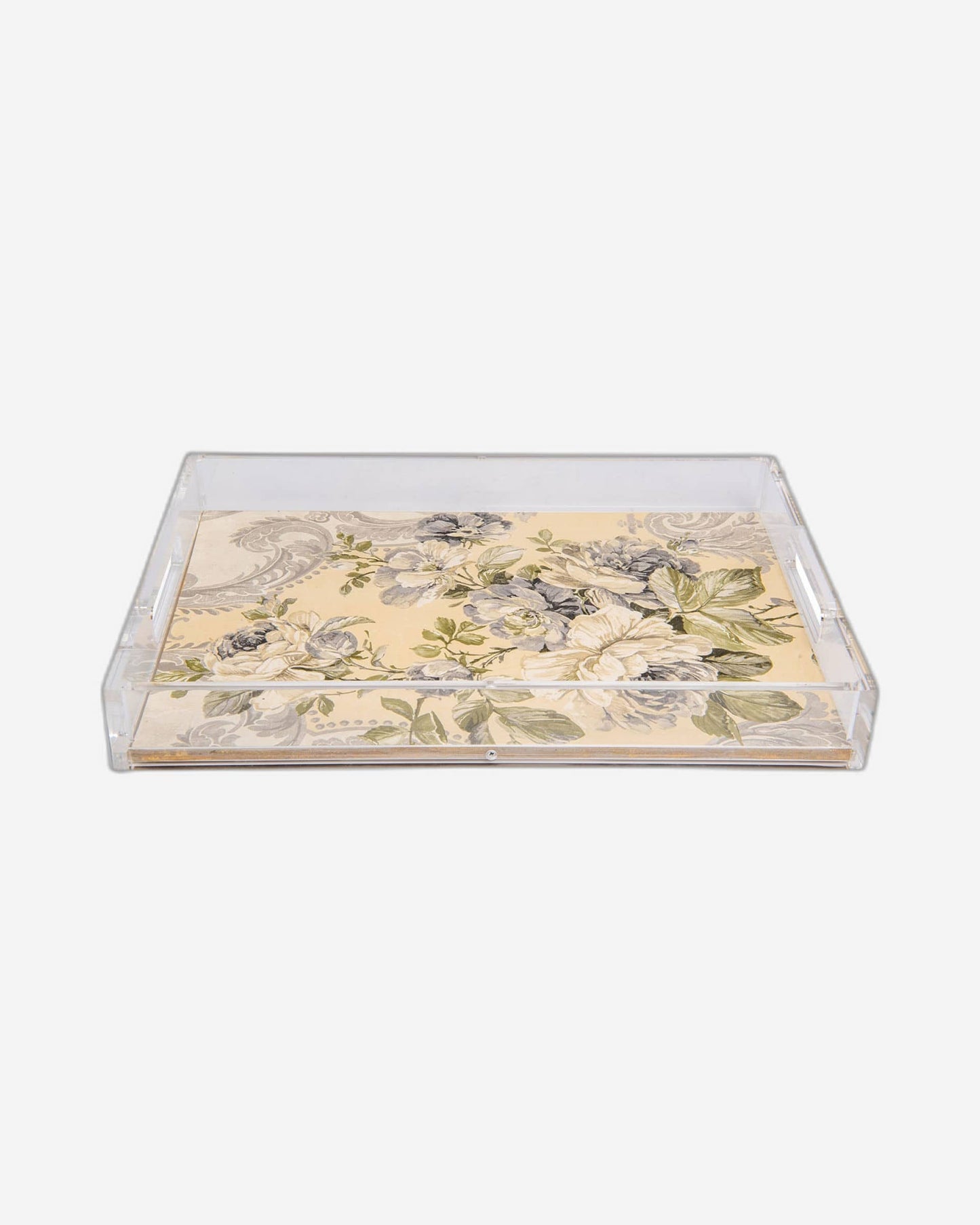Sezzatini Alfreda Gold Wooden Plexi Tray