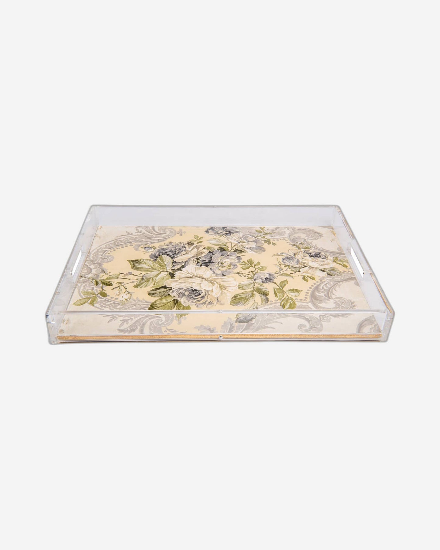 Sezzatini Alfreda Gold Wooden Plexi Tray