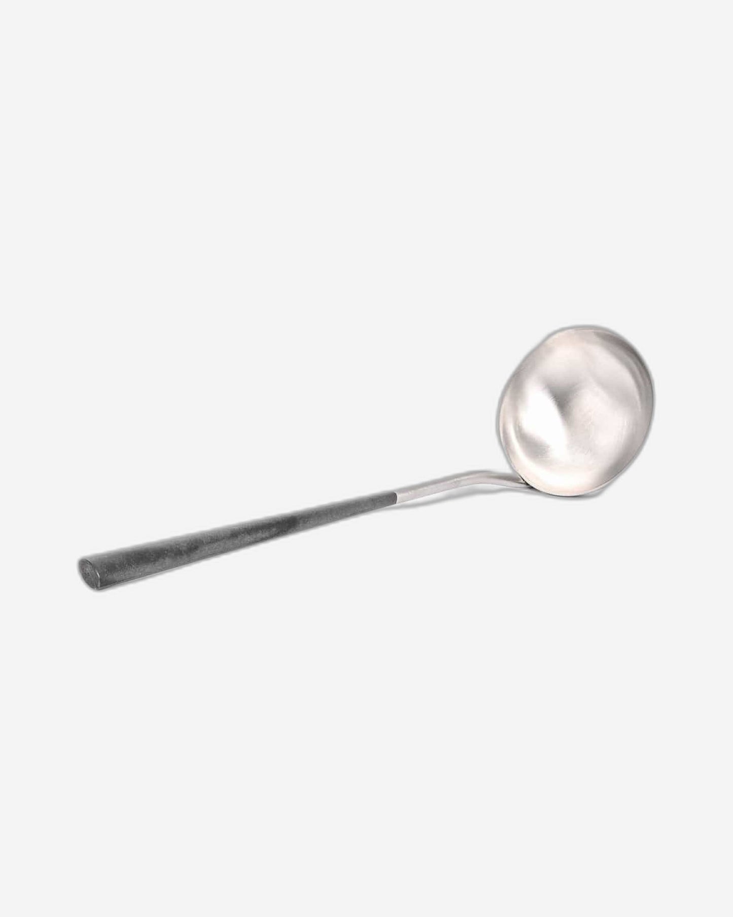 Belo Inox Neo Black With Brushed Silver - Soup Ladle - Gift Box